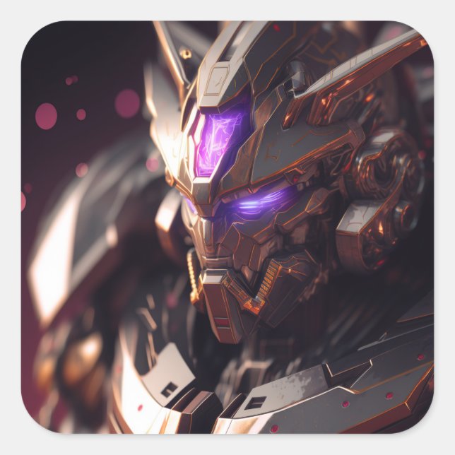 Sticker Carré Cyberpunk Gundam (Devant)