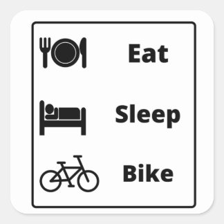 Sticker Carré Cyclisme