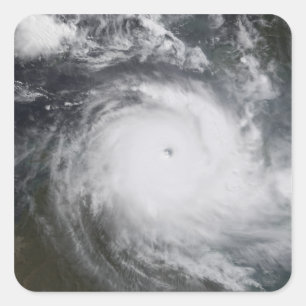 Sticker Carré Cyclone Monica dans l'océan de South Pacific