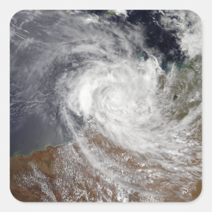 Sticker Carré Cyclone tropical Billy sur l'Australie