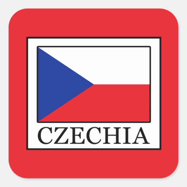 Sticker Carré Czechia (Devant)