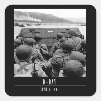 Sticker Carré D-DAY, June 6, 1944