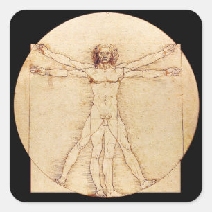 Sticker Carré Da Vinci Vitruve