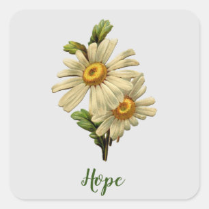 Sticker Carré Daisy Hope Inspiration