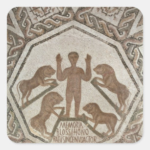 Sticker Carré Daniel dans le Den des Lions