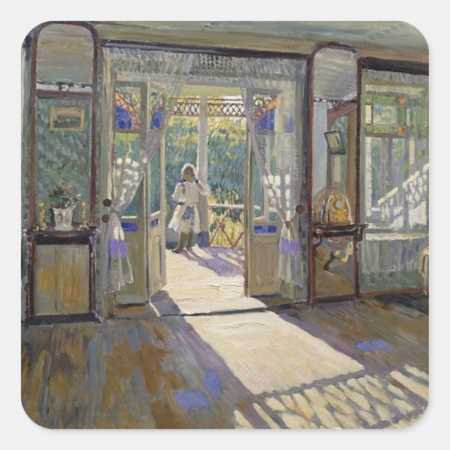 Sticker Carré Dans une maison, 1913 (Devant)