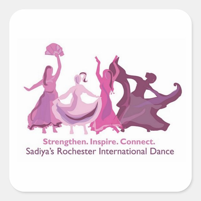 Sticker Carré Danse internationale de Rochester du carré Sadiya (Devant)