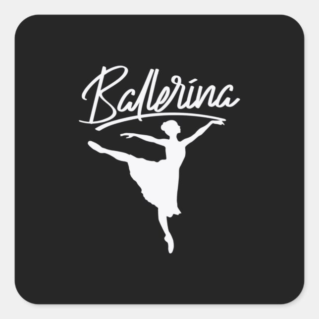 Sticker Carré Danseur de Ballerina (Devant)