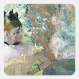 Sticker Carré Danseurs d'Edgar Degas   dans les ailes