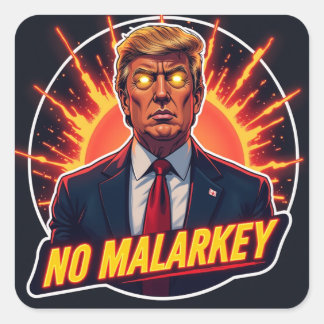 Sticker Carré Dark Brandon Rising : Plus d'Autocollant Malarkey