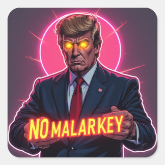Sticker Carré Dark Brandon Rising : Plus d'Autocollant Malarkey