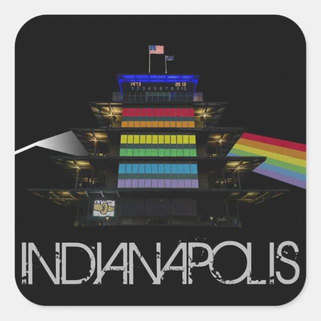 Sticker Carré DARKSIDE tRIANGLE (Devant)