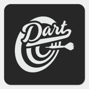 Sticker Carré Darts Dart 180 Dartboard Bullseye Arrow Drôle cade