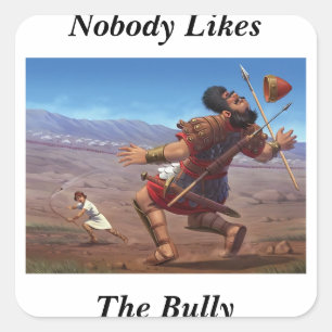 Sticker Carré David contre Goliath