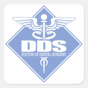 Sticker Carré DDS (caduceus)