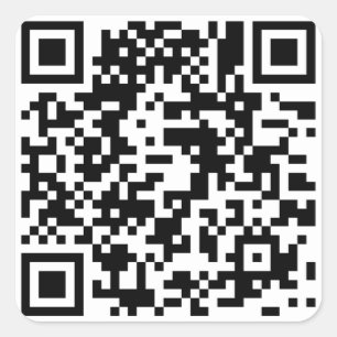 Sticker Carré de code QR personnalisable