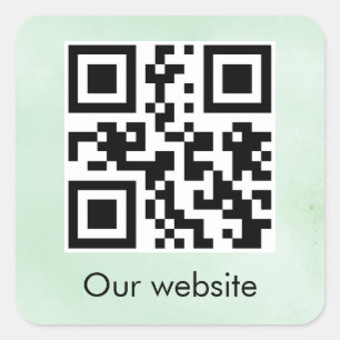 Sticker Carré de code QR personnalisé