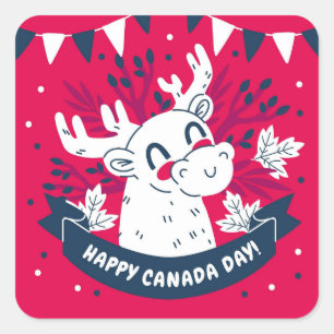 Sticker Carré de la fête du Canada