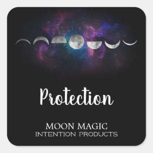 Sticker Carré de l'intention de Moon Galaxy