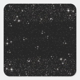 Sticker Carré de nuit étoilé
