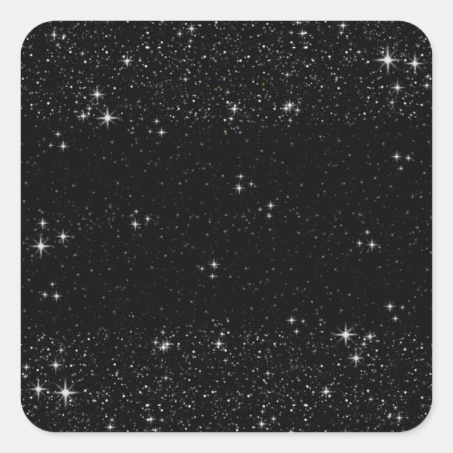 Sticker Carré de nuit étoilé (Devant)