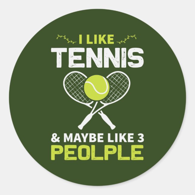 Sticker Carré de sport de tennis (Devant)