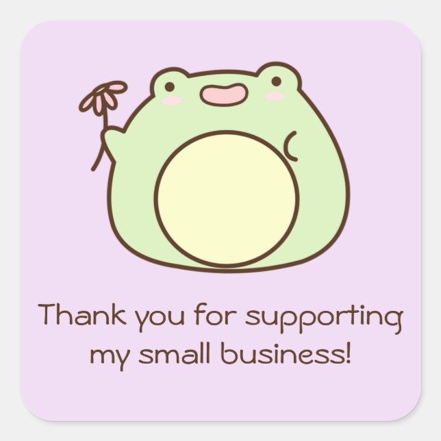 Sticker Carré de support commercial Frog (Devant)