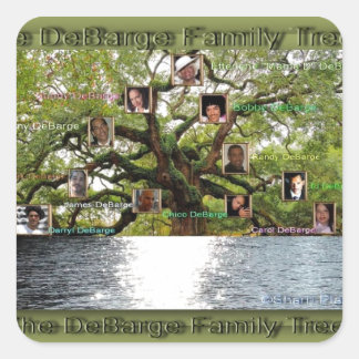 Sticker Carré DeBarge Family Tree Spécialty Items