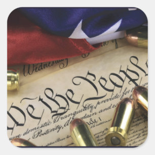 Sticker Carré Déclaration d'indépendance