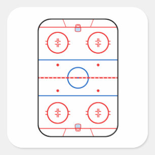 Sticker Carré Décodeur de jeux de hockey