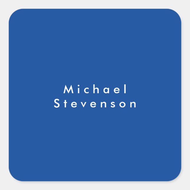Sticker Carré Deep Blue tendance moderne professionnel (Devant)