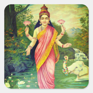 Sticker Carré Déesse Lakshmi