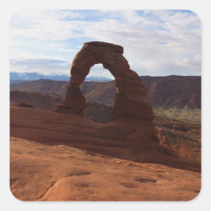 Sticker Carré Delicate Arch I au Parc national des Arches