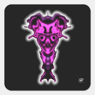 Sticker Carré Démon du buste de Underworld v0.2