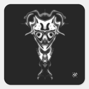 Sticker Carré Démon du buste de Underworld v0.3
