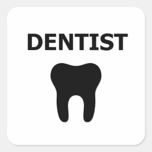 Sticker Carré Dentiste, conception des dents
