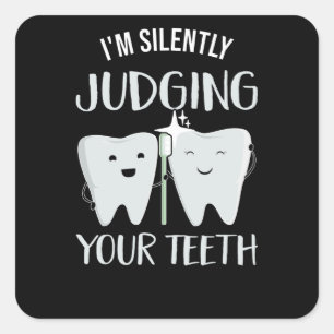 Sticker Carré Dentiste Profession dentaire Technicien dentaire