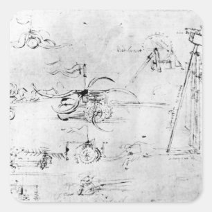 Sticker Carré Des motifs d'armes, fol. 40v-a