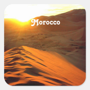 Sticker Carré Désert marocain