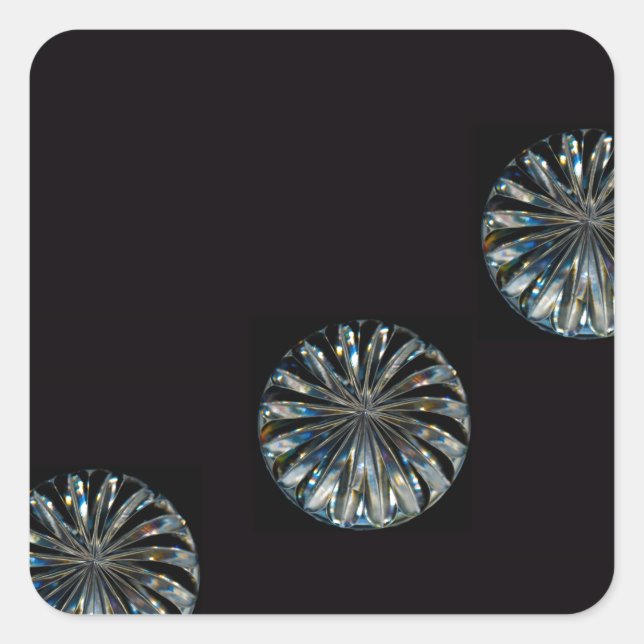 Sticker Carré Design irlandais - La collection Crystal (Devant)