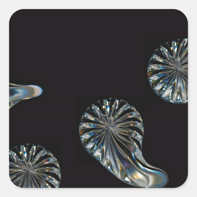 Sticker Carré Design irlandais - La collection Crystal (Devant)
