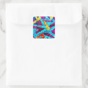 Sticker Carré Design Motif exceptionnel