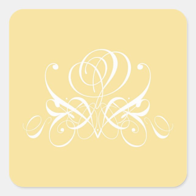 Sticker Carré Design Rose fleuri blanc (Devant)