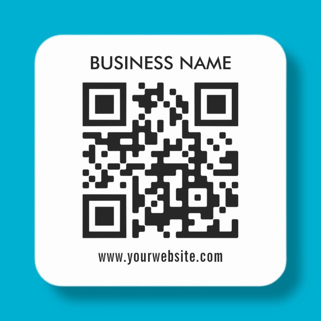 Sticker Carré Design simple et moderne | Téléchargez facilement  (Créateur téléchargé)