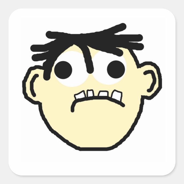 Sticker Carré dessin (Devant)