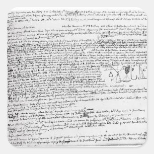 Sticker Carré Dessins techniques