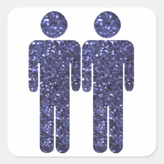 Sticker Carré Deux hommes