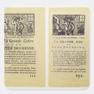Sticker Carré Deux pages de 'La Grande Colere de Pere