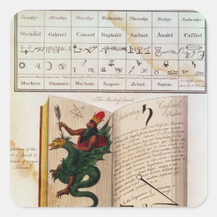 Sticker Carré Deux pages 'des mages