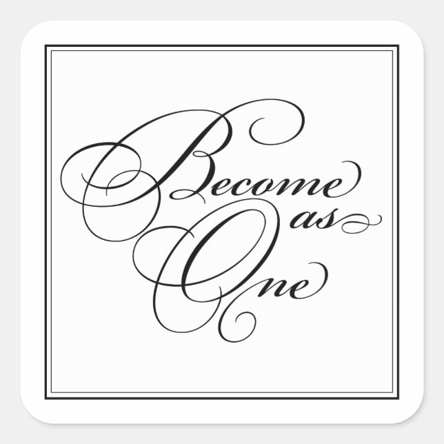Sticker Carré Devenez un chevalier de mariage chrétien (Devant)
